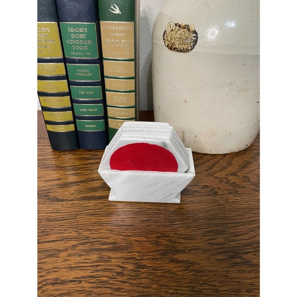 Natural Stone Hexagonal Coasters -Marble Stone Coasters - Picture 7 of 7